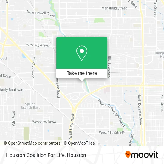 Houston Coalition For Life map