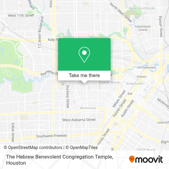The Hebrew Benevolent Congregation Temple map