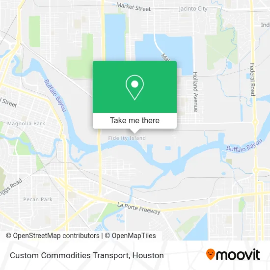 Custom Commodities Transport map