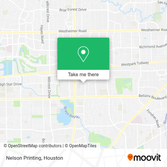 Nelson Printing map