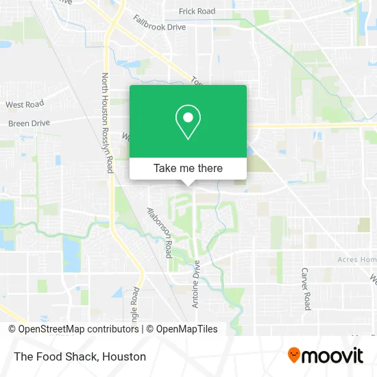 The Food Shack map