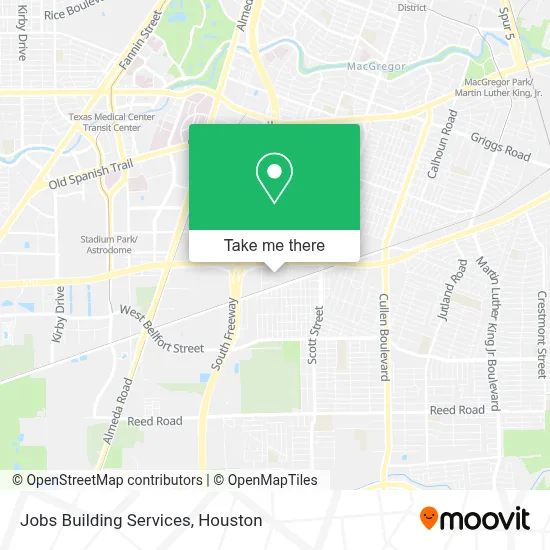 Jobs Building Services map