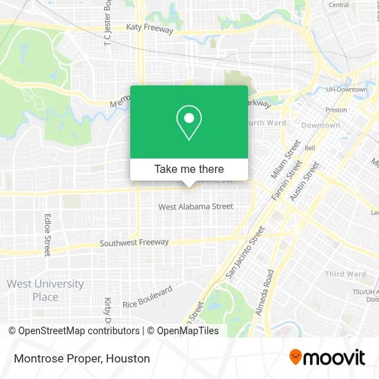 Montrose Proper map