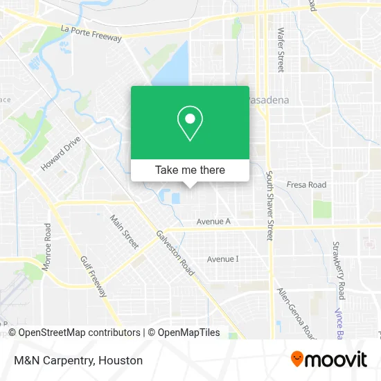 M&N Carpentry map