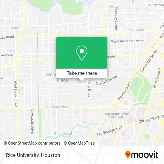 Mapa de Rice University