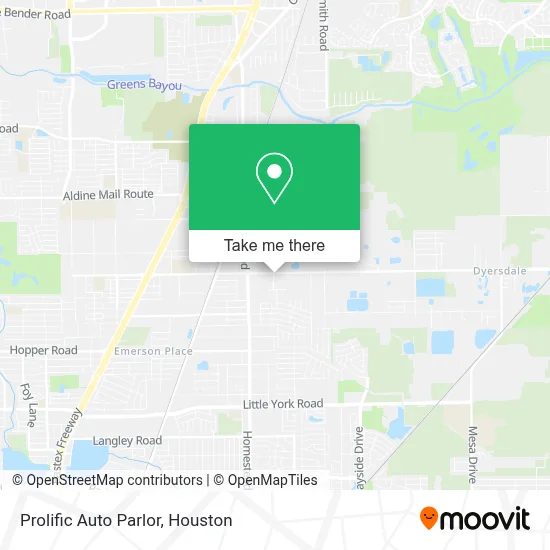Prolific Auto Parlor map