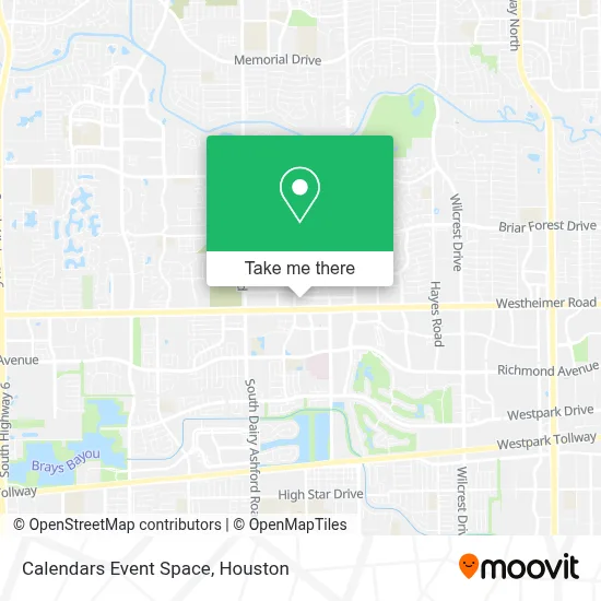 Calendars Event Space map