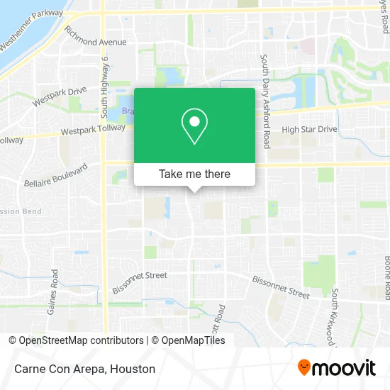 Carne Con Arepa map