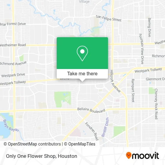 Only One Flower Shop map