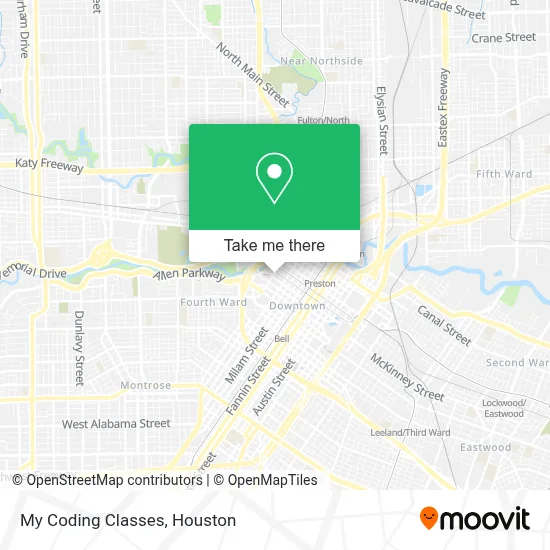 My Coding Classes map