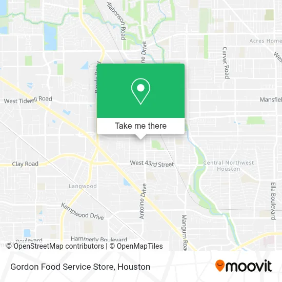 Gordon Food Service Store map