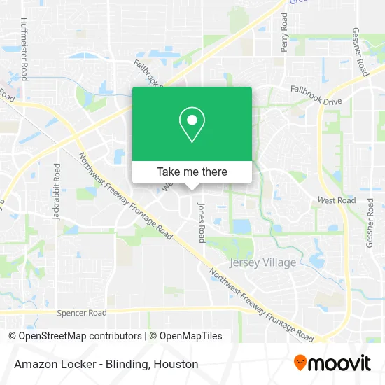 Amazon Locker - Blinding map