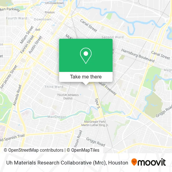 Uh Materials Research Collaborative (Mrc) map