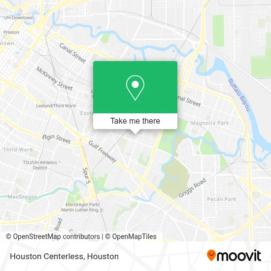 Houston Centerless map