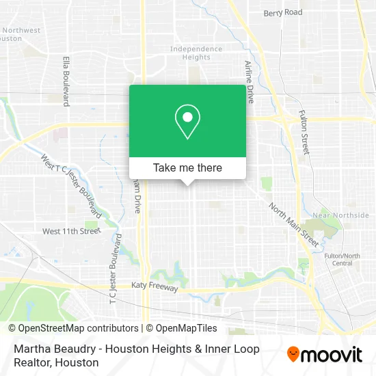 Martha Beaudry - Houston Heights & Inner Loop Realtor map