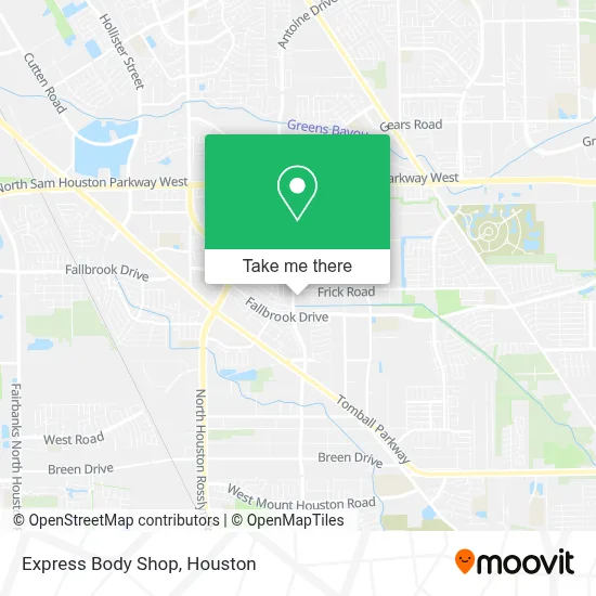 Express Body Shop map