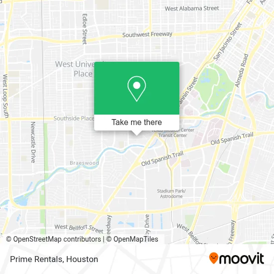 Prime Rentals map