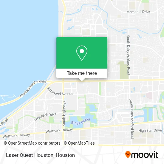 Laser Quest Houston map