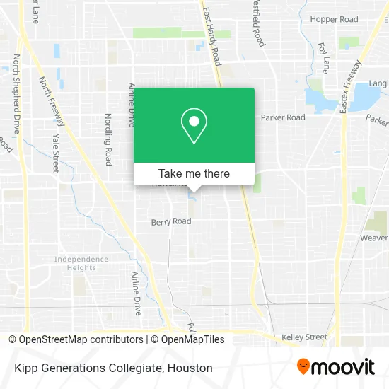 Kipp Generations Collegiate map