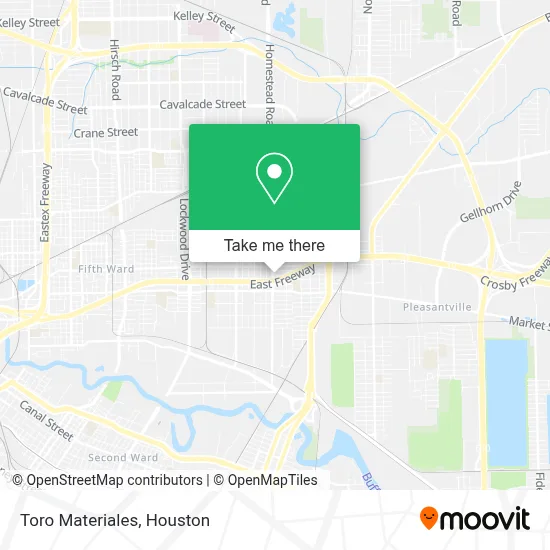 Toro Materiales map