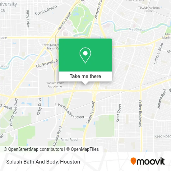 Splash Bath And Body map