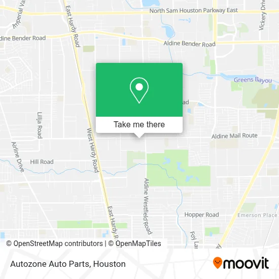Autozone Auto Parts map