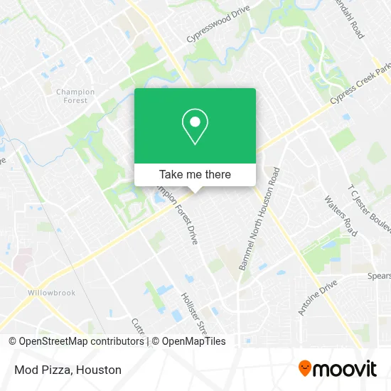 Mod Pizza map