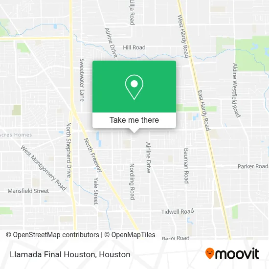 Llamada Final Houston map