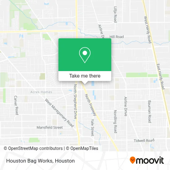 Houston Bag Works map