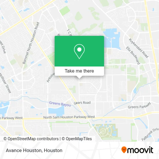 Avance Houston map