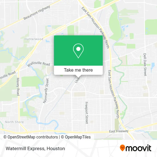 Watermill Express map