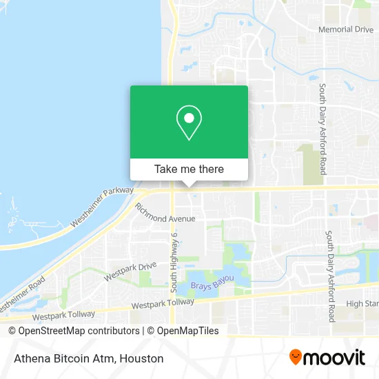 Athena Bitcoin Atm map