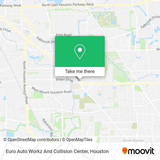 Euro Auto Workz And Collision Center map