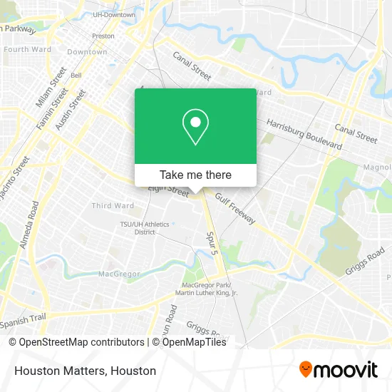 Houston Matters map