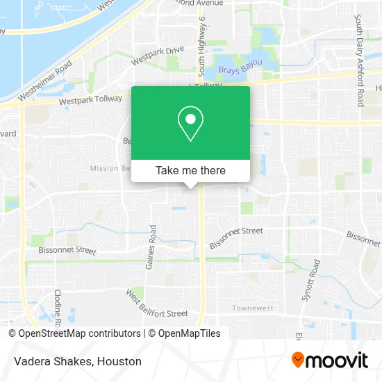 Vadera Shakes map