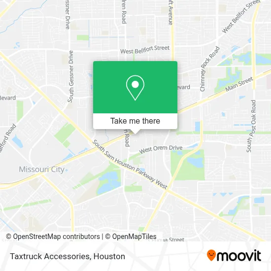 Taxtruck Accessories map