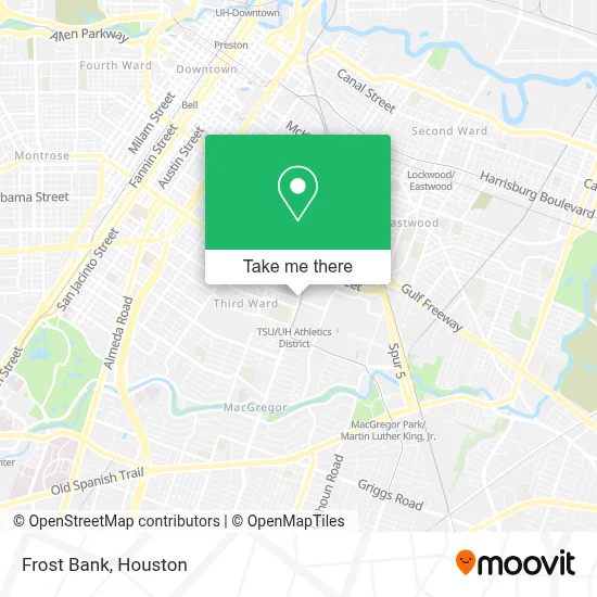Frost Bank map