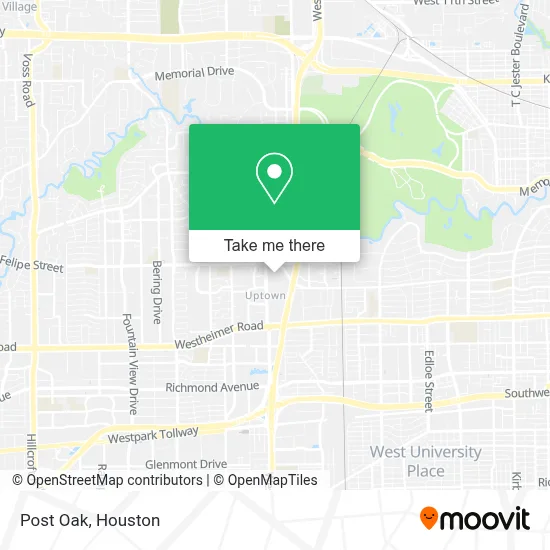 Post Oak map