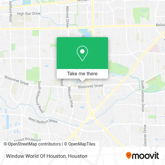 Window World Of Houston map