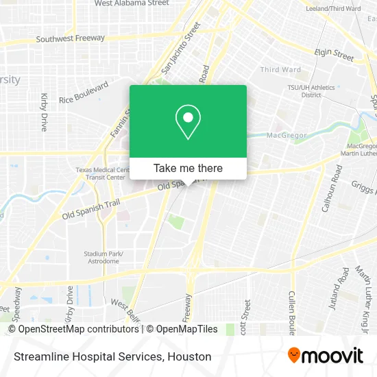 Streamline Hospital Services map