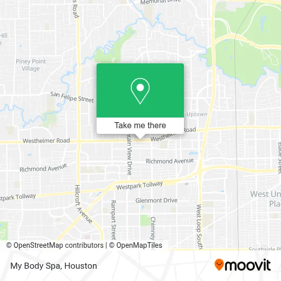 My Body Spa map