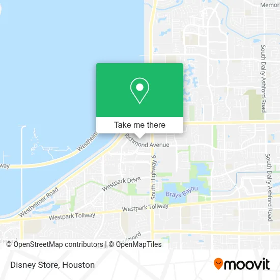 Disney Store map