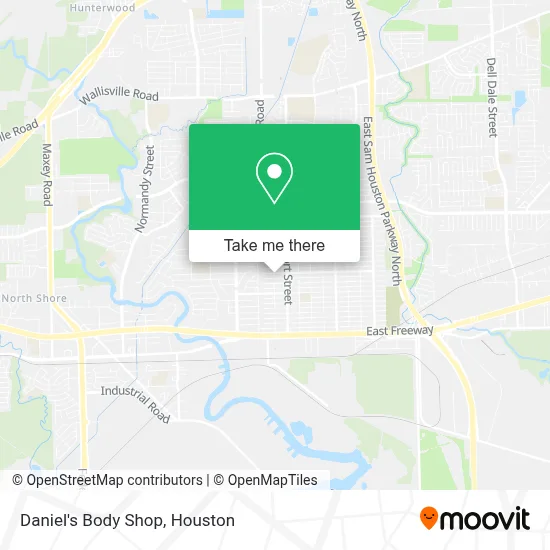 Daniel's Body Shop map