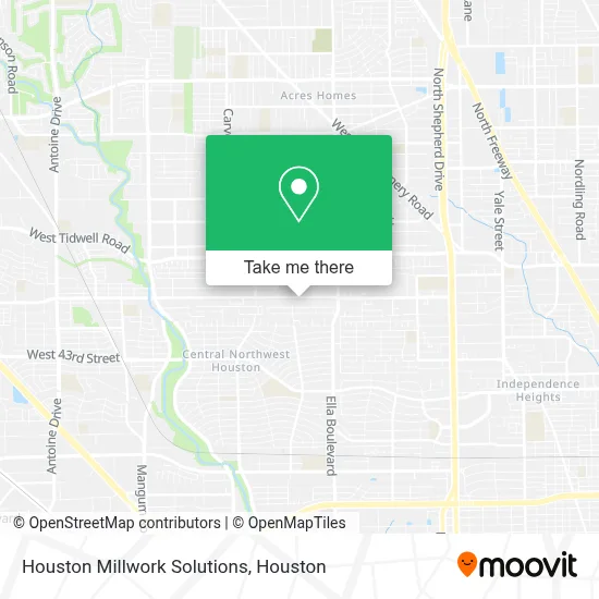 Houston Millwork Solutions map