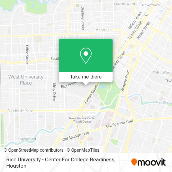 Rice University - Center For College Readiness map