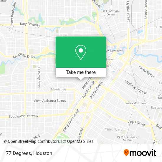 77 Degrees map
