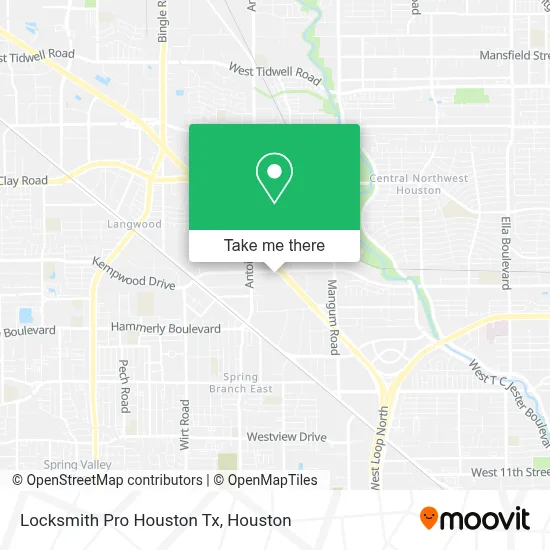 Locksmith Pro Houston Tx map