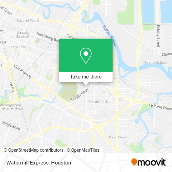 Watermill Express map