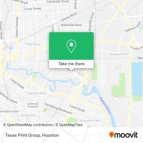 Texas Print Group map
