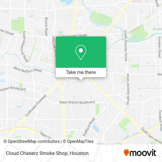 Cloud Chaserz Smoke Shop map